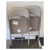 2pc Holding Metal Padded Seat Chairs