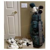 Golf Clubs, Golf Shoes Size 11.5