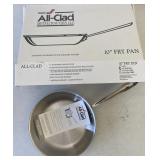 All Clad 10' Stainless Steel Frying Pan, Unused