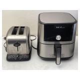 Stainless Steel Toaster, Instant Vortex+ Air Fryer