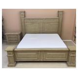 King Size Headboard, Footboard & Mattress