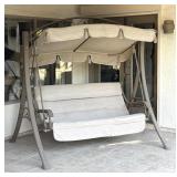 3 Seat Sofa Size Covered Patio Swing