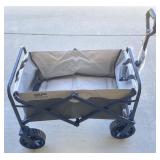 Folding Collapsible Metal Frame Canvas Cart Wagon