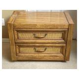 2 Drawer Wooden Nightstand By Burlington