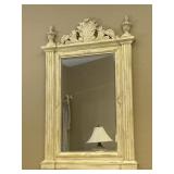 Large 5' Decorative Wooden Frame Wall Mirror
