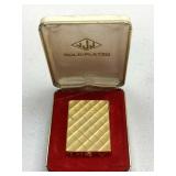 JJJ Gold Plated Butane Lighter With Case