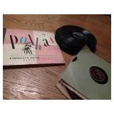 Assorted 78 records, Lawrence welk, Vincent Rose,