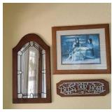 Bless Our Home decor, Amish farm print, mirror
