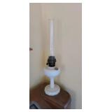 Milk glass lamp