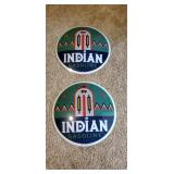 Indian Gasoline glass pump lenses (2)