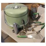 Vintage cake server, utensils