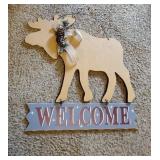 Wooden Moose sign