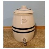 Stoneware drink dispenser crock