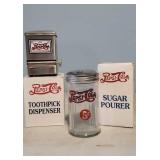 Pepsi Cola sugar pourer, toothpick dispenser