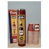 Pepsi Cola cup dispenser, cups