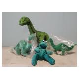 Sinclair plush dinosaurs (4)