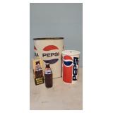 Pepsi Cola vintage trash can, napkin holder, bank