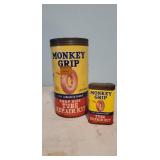 Monkey Grip vintage tube canisters (2)