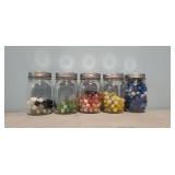 Jars of marbles (5)