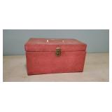Vintage sewing box, notions