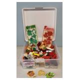 Tote of cookie cutters, Muppet cookie cutters