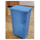 Primitive blue storage cabinet