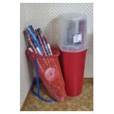 Wrapping paper, gift wrap organizers (2)