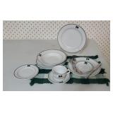 Texaco China dishes, flatware