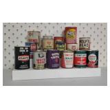Oil can metal bank collection (15)
