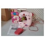 Barbie portable sewing machine, manual