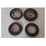 Assorted vintage tire ashtrays (4)