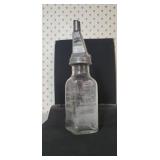 Original Mobiloil Gargoyle motor oil bottle