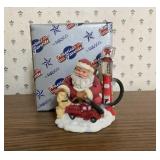 Texaco Santa Claus gas pump statue