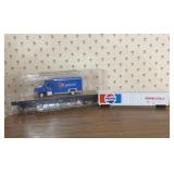 Pepsi Train cart and CSX Flatcar with Pepsi Truck