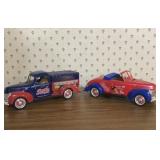 Pepsi-Cola 1940 Ford truck, car banks (2)