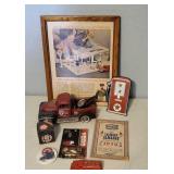 Texaco assorted collectibles, Farmers Almanac 1976