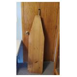 Vintage wooden ironing board