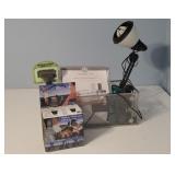 Work table light , organizers, weights