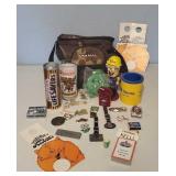 Menards canvas cooler, bobble head, advertising