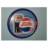 Metal Pepsi Cola sign
