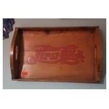 Vintage wooden Pepsi serving tray