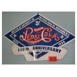 Pepsi Cola 100th Anniversary sign