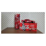 Coca-Cola Dale Earnhardt stock car, gas pump bank