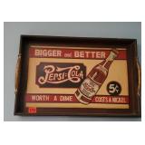 Pepsi Cola wooden serving tray