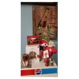 Christmas lot, Norman Rockwell Pepsi Santa