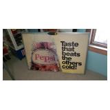 Vintage Pepsi advertising board