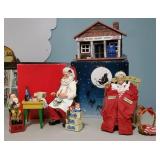 Pepsi Mr. & Mrs. Claus statues, village piece