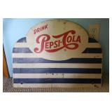 Pepsi Cola cardboard advertising sign