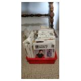 Tote of vintage patterns, clothing & doll patterns