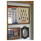 Pepsi Cola mirrors, posters (3)